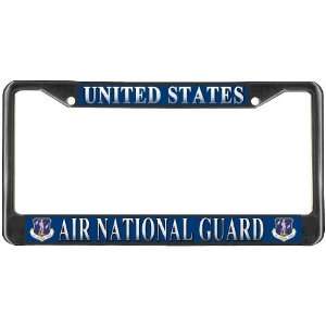  AIR National Guard USAF Black Metal License Plate Frame 