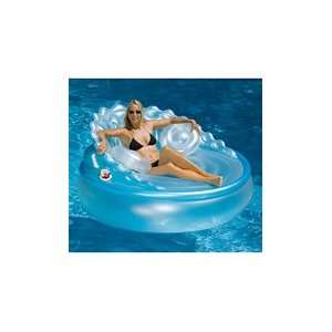  Swimline Inflatable Seashell Sofa with Rechargeable Pump 