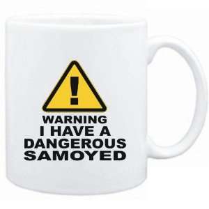   Mug White  WARNING : DANGEROUS Samoyed  Dogs: Sports & Outdoors