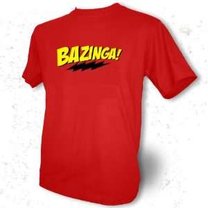  Red Bazinga T shirt, the Big Bang Theory Bazinga T shirt 