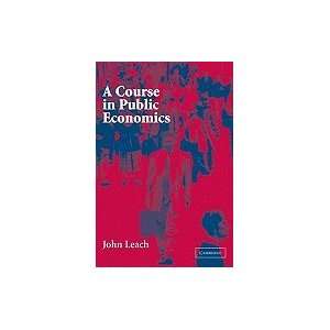  A Course in Public Economics Books