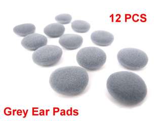 12 Grey Ear pad foam cover earphone headphone earbud  