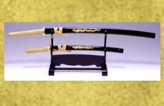 Japanese Dragon KATANA 2 Sword & Sword Shelf 3 Set  