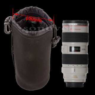 4PCS Neoprene DSLR Lens Soft Pouch Case Bag Size S+M+L+XL for Canon 