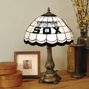   Chicago White Sox Stained Glass Tiffany Table Lamp