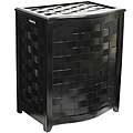 America Basket Company Woven Maize 3 Section Lined Hamper   