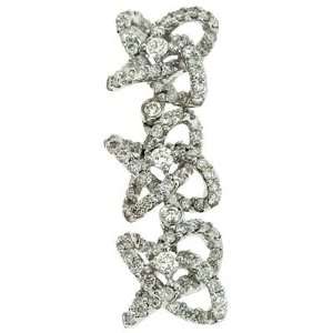  14k White Trendy 1.74 Ct Diamond Pendant   JewelryWeb 