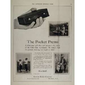 1920 Ad Eastman Kodak Pocket Premo Folding Camera   Original Print Ad 