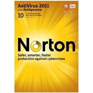 Symantec Norton Antivirus 2011 10user Fast Industry Leading Antivirus 