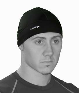 Halo Skull Cap Headband   Sweat Stopping Strip   Runner Sport Hat 