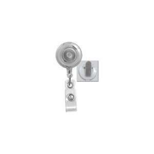  Round Badge Reel with Spring Clip   25pk Clear
