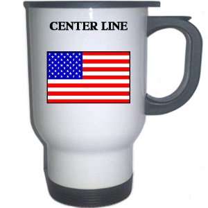  US Flag   Center Line, Michigan (MI) White Stainless Steel 