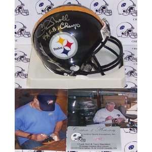   Helmet W/ 4X SB CHAMPS   Autographed NFL Mini Helmets: Everything Else