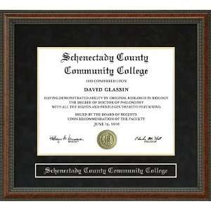  Schenectady County Community College Diploma Frame