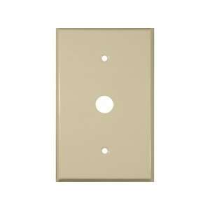  DZA212 I 1 Gang Phone/Cable Wall Plate Ivory