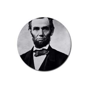  Abraham Lincoln Round Rubber Coaster set 4 pack Great Gift 