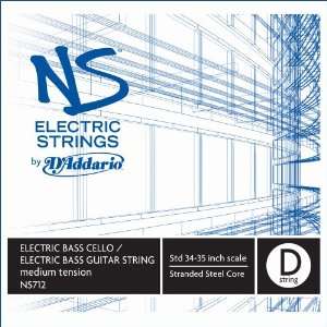  DAddario NS Electric Bass/Cello Single D String, 4/4 