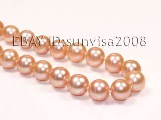 20 9 10MM AMAZING PINK AKOYA PEARLS NECKLACE  