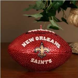  New Orleans Saints Wax Football Candle