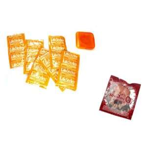  LifeStyles Vibra Ribbed Premium Latex Condoms Lubricated 