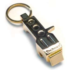    Technics Headshell Bottle Opener Keychain   Gold