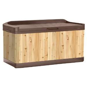    Suncast WRDB9922 Wood and Resin Deck Box: Patio, Lawn & Garden