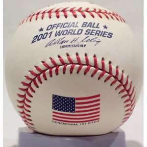  2001 World Series First Pitch Baseball: Sports & Outdoors