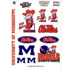 University Of Mississippi Ol Miss Sticker Full Pa Case Pack 48 
