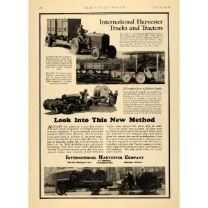1928 Ad International Harvester Co. Trucks Tractors   Original Print 