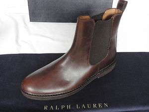 Polo Ralph Lauren Dark Brown Pull On Boots UK 9.5 RARE  