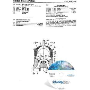  NEW Patent CD for MIXING TAP FOR WATER 