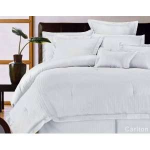  8pc Carlton White King Comforter Set