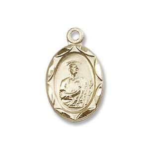 Gold Filled St. Jude Medal Pendant Charm with 18 Gold Chain in Gift 