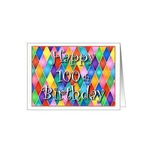  100 Years Old Colorful Birthday Cards Card Toys & Games