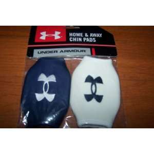  Under Armour Home Away Chin Pad Pack Midnight Navy/White 