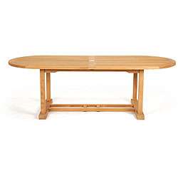Teak 94 inch Oval Patio Table  