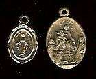 Silver Alloy Medals BVM & Miraculous M. Scapular Med.