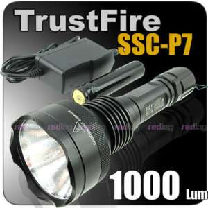 SSC P7 LED 1000 Lumens Rechargeable F1 Flashlight Torch  