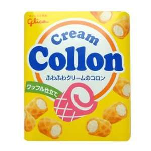 Crispy Waffle Roll with Vanilla Cream   Collon   Candy By Glico From 
