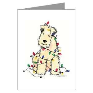 Soft Coated Wheaten Terrier   Christmas Greeting C Pets Greeting Cards 