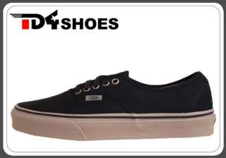 Vans Authentic Ebony Ice Grey Canvas 2012 Mens Street Casual Shoes VN 
