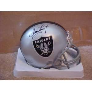 Howie Long Hand Signed Autographed Oakland Raiders Riddell Football 