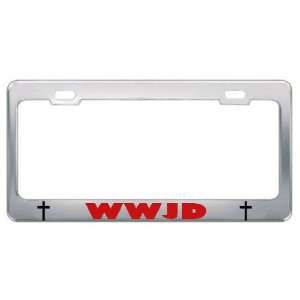 WWWJD What Would Jesus Do God Religious God Jesus License Plate Frame 
