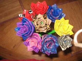 Custom Duct Tape Flower Pens ~ Hand Crafted ~ NEW ~ Unique ~ Great 