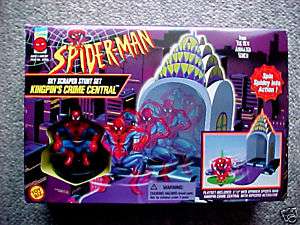 Spider Man Spiderman KingPins Crime Central Stunt SET King Pin 1996 