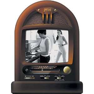   Inch Black and White Television with 7 Channel Radio Electronics
