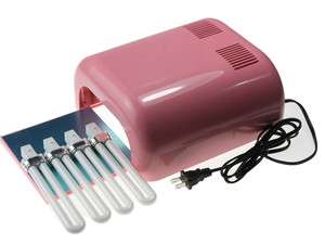 New Pink UV Gel Lamp Light Nail Dryer Pro Finish 36W for Hand Toe Nail 