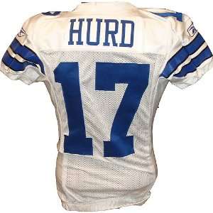  Sam Hurd #17 Cowboys at Packers 11 15 2009 Game Used White 
