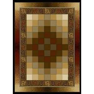    Intriguing Squares Piazza Area Rug 7.58 X 10.5: Home & Kitchen