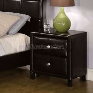  Micah 2 Drawer Quilted Vinyl Night Stand by Coaster 